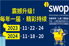 突破性升级！swop包装世界（上海）博览会，2024年起与您年年有约！