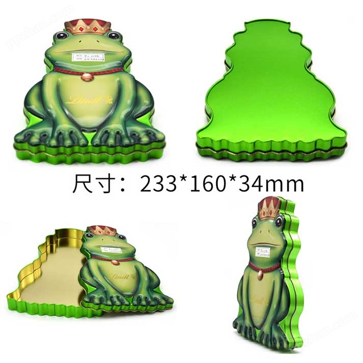 青蛙形状糖果铁盒尺寸